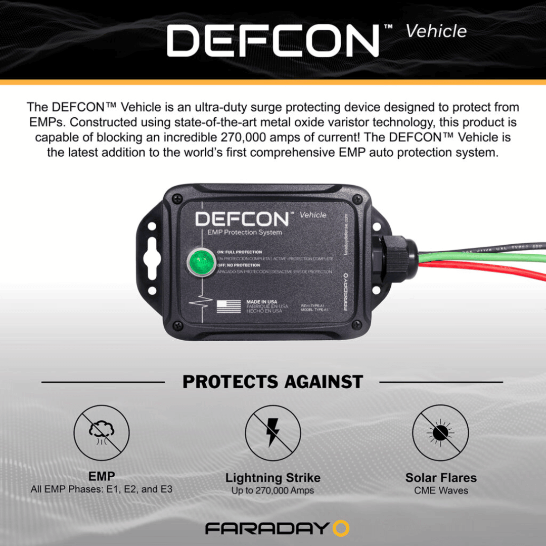 Faraday Defense DEFCON Vehicle EMP protection system