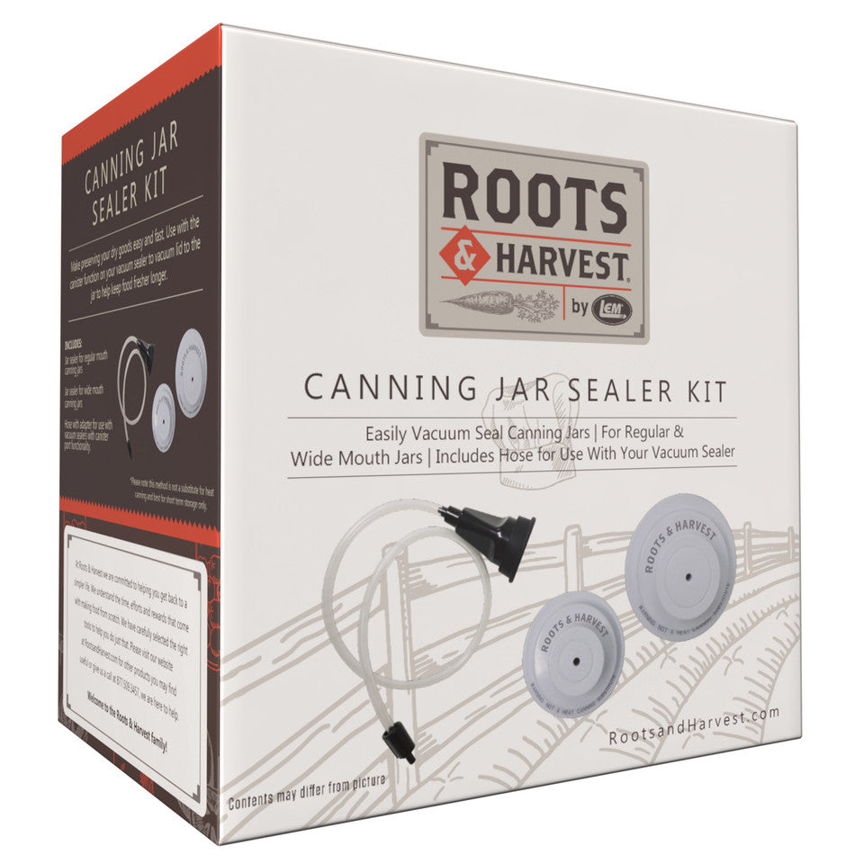 LEM Roots and Harvest Canning Jar Sealer Kit - Keep Your Food Fresh