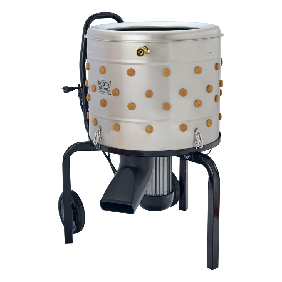 Roots and Harvest Stainless Steel Chicken Plucker - Efficient Poultry Processing
