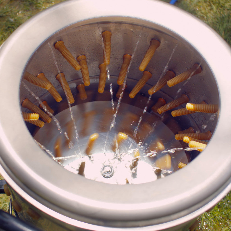 Roots and Harvest Stainless Steel Chicken Plucker - Efficient Poultry Processing