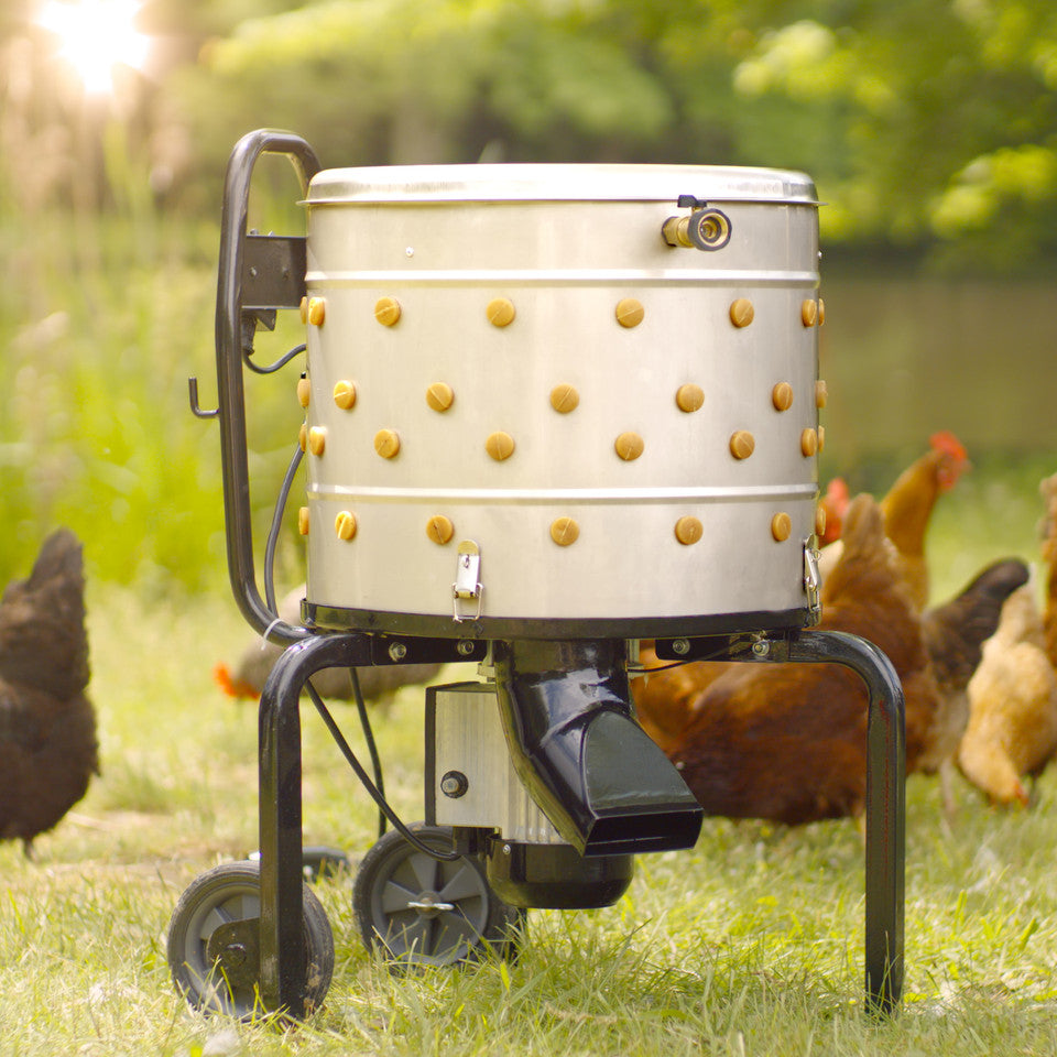 Roots and Harvest Stainless Steel Chicken Plucker - Efficient Poultry Processing