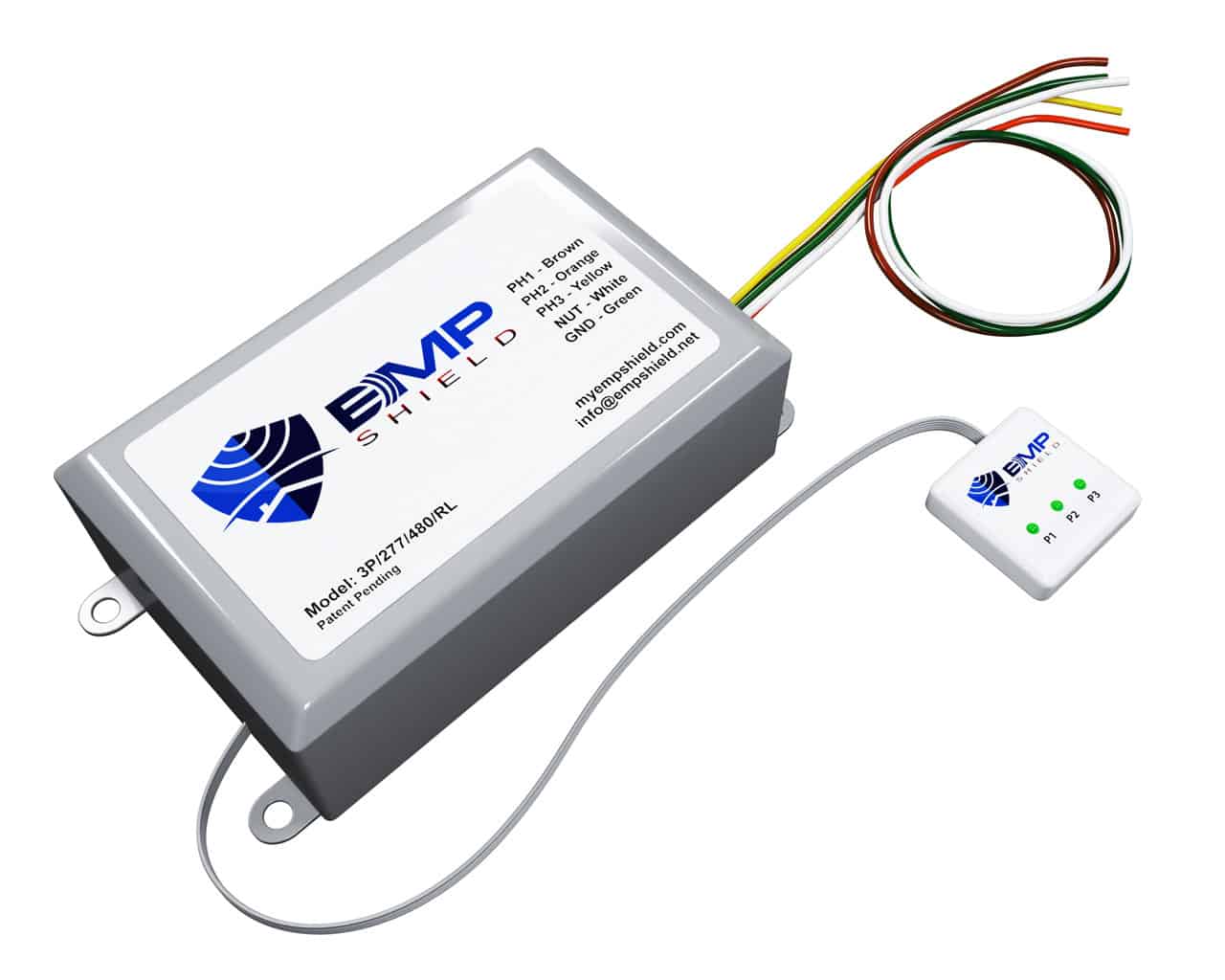 EMP Shield – 3 Phase 277-480 Volt Concealed Model With External LEDs