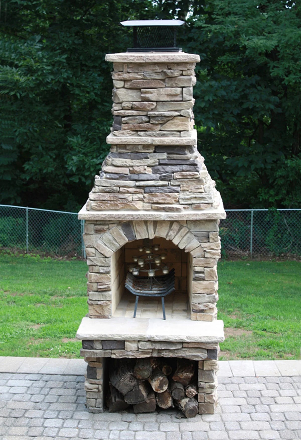 Standard Series Complete 24" Outdoor Fireplace Kit — Prepper Hideout