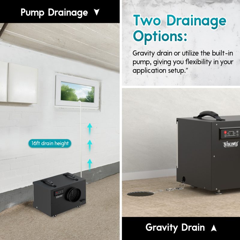 XPOWER BD65 Viking Commercial Grade Dehumidifier Ultimate Humidity Control supplementary technical documentation with detailed specifications for professional emergency preparedness applications