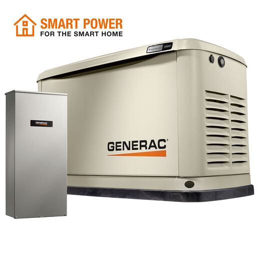 Generac 7172 - 10/9 kW Air-Cooled Home Standby Generator with Transfer Switch