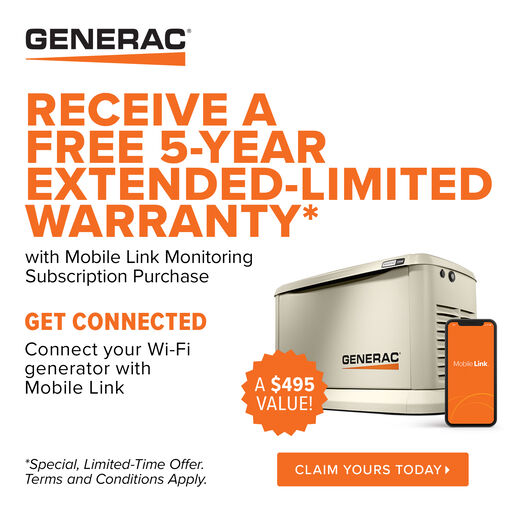 Generac 7210 - 24/21 kW Air-Cooled Standby Generator