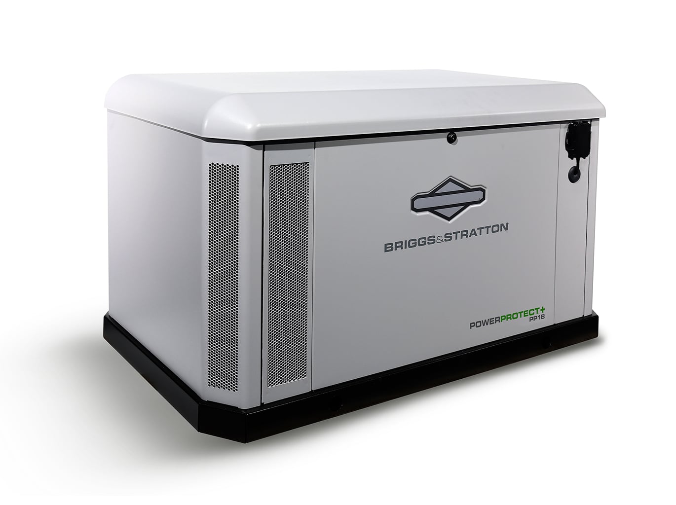 Briggs and Stratton PowerProtect+ 18kW Home Standby Generator front left view