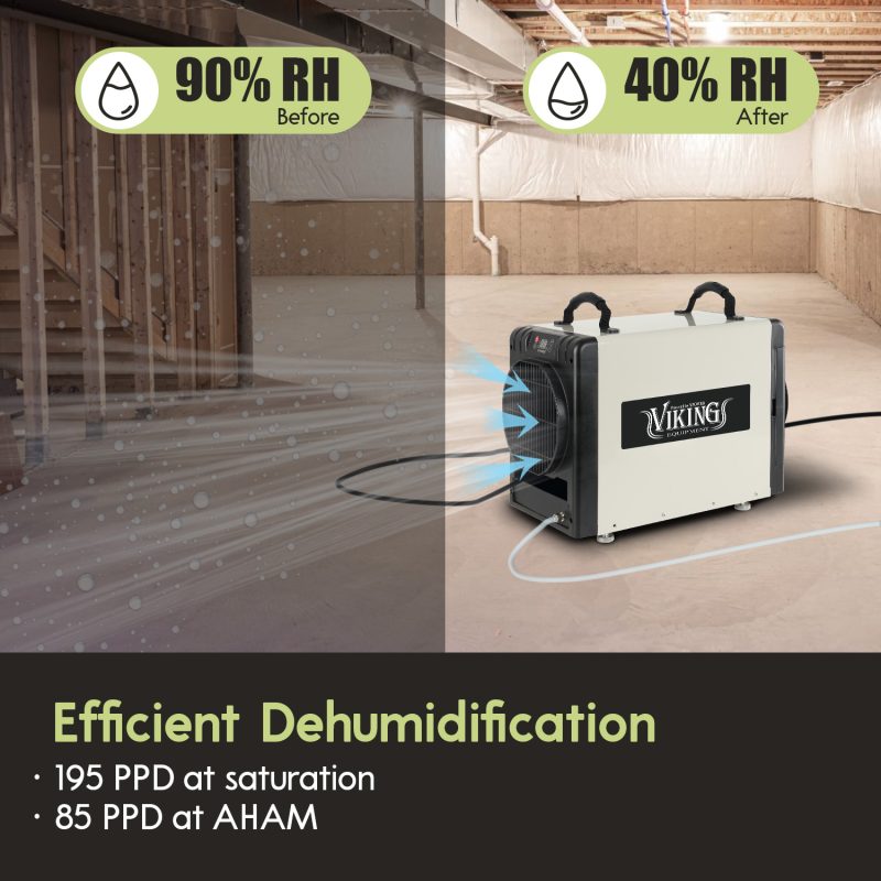 XPOWER BD90P Viking Commercial Grade Dehumidifier Ultimate Humidity Control supplementary technical documentation with detailed specifications for professional emergency preparedness applications