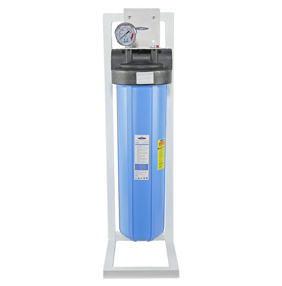 Crystal Quest SMART Big Blue Whole House Water Filter (6-8 GPM | 2-3 People)