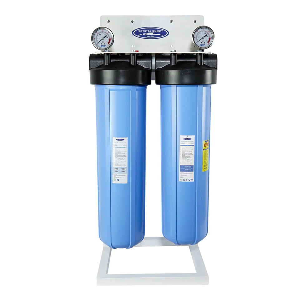 Crystal Quest SMART Big Blue Whole House Water Filter (6-8 GPM | 2-3 People)