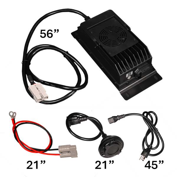 AIMS Power Golf Cart 105AH Lithium Battery 105AH 48V 5.3 kWh with Charger and Wiring kit - Reliable Energy for Your Adventures