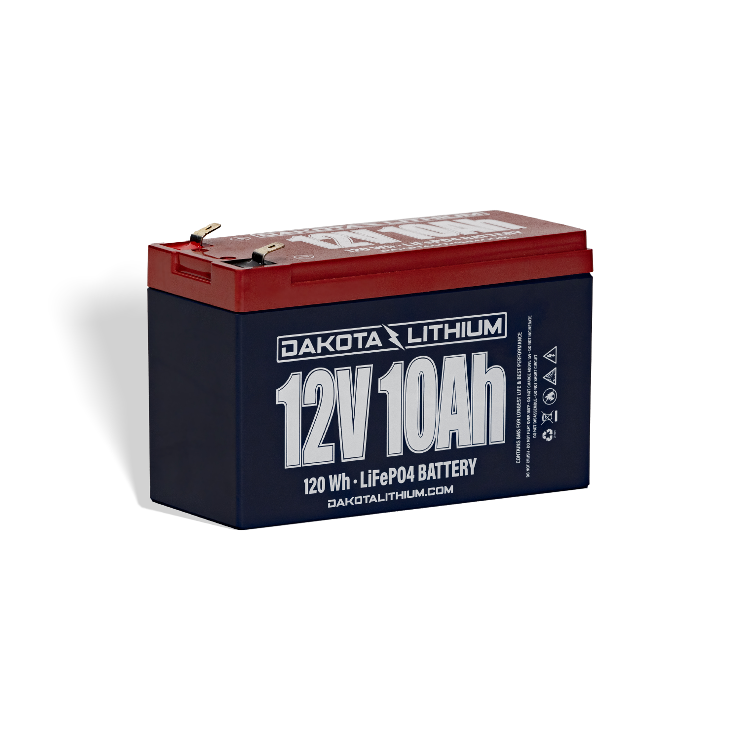 Dakota Lithium 12V 10Ah Deep Cycle LiFePO4 Battery - Lightweight Power for Preppers