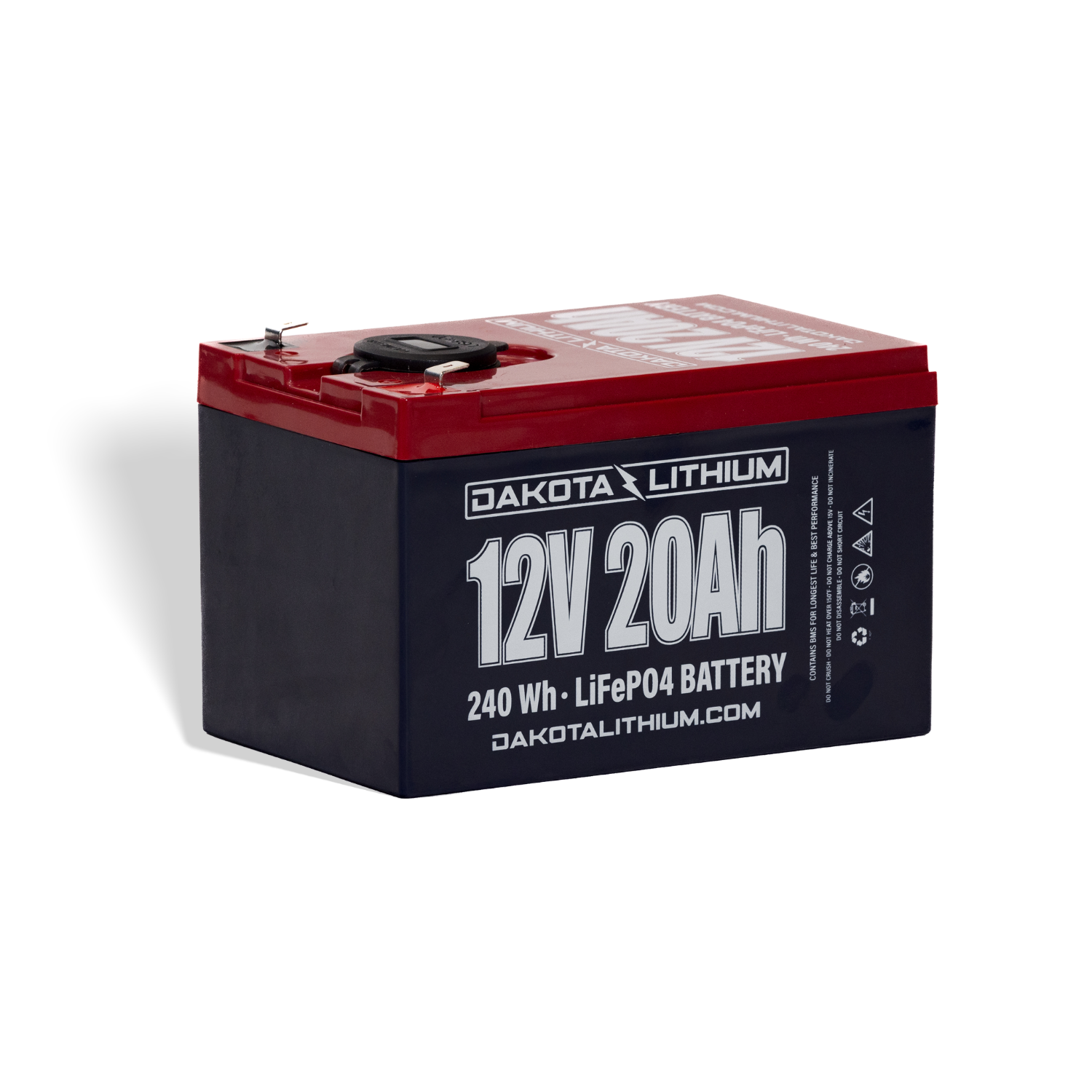 Dakota Lithium 12V 20Ah USB Deep Cycle LiFePO4 Battery - Ultimate Power for Preppers