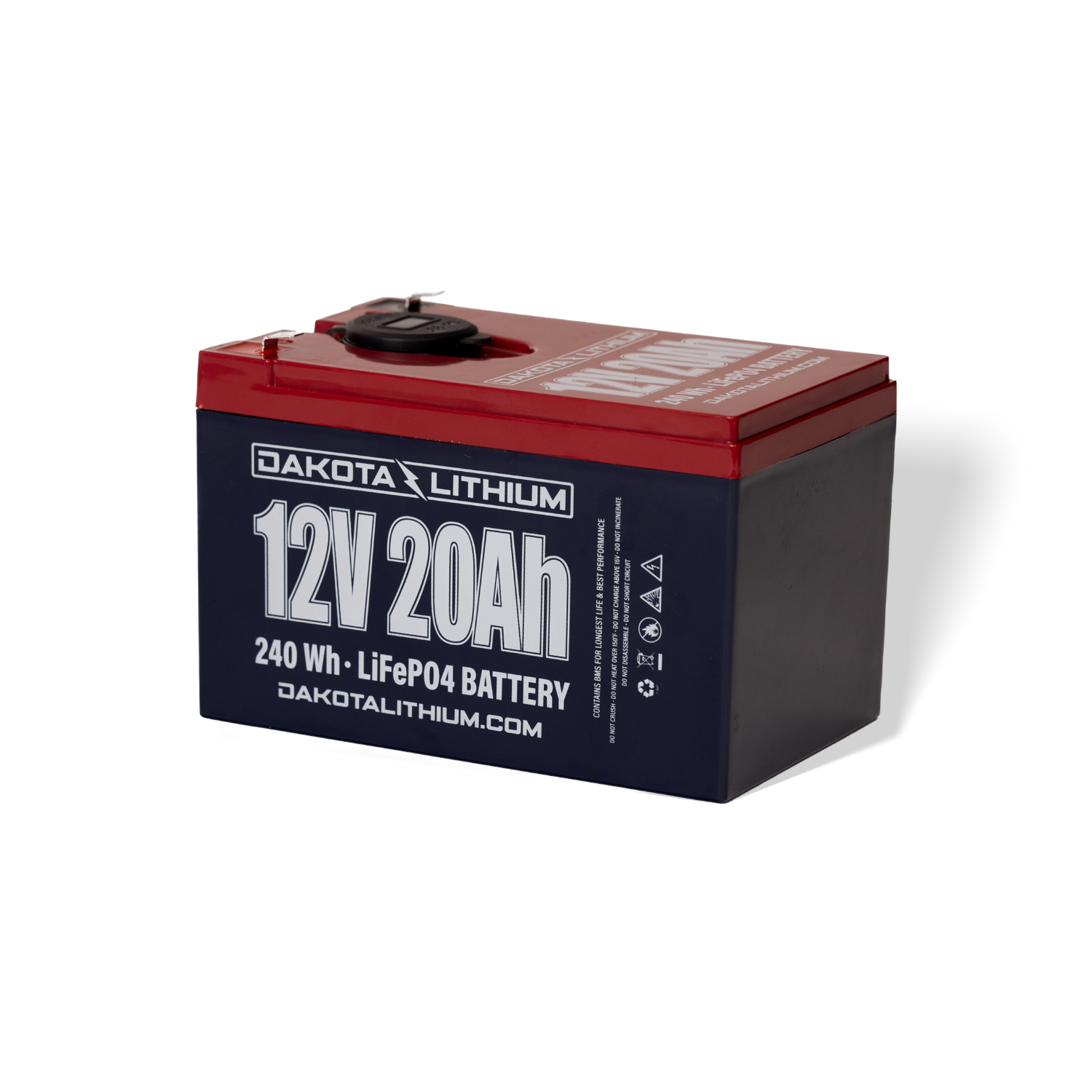 Dakota Lithium 12V 20Ah USB Deep Cycle LiFePO4 Battery - Ultimate Power for Preppers