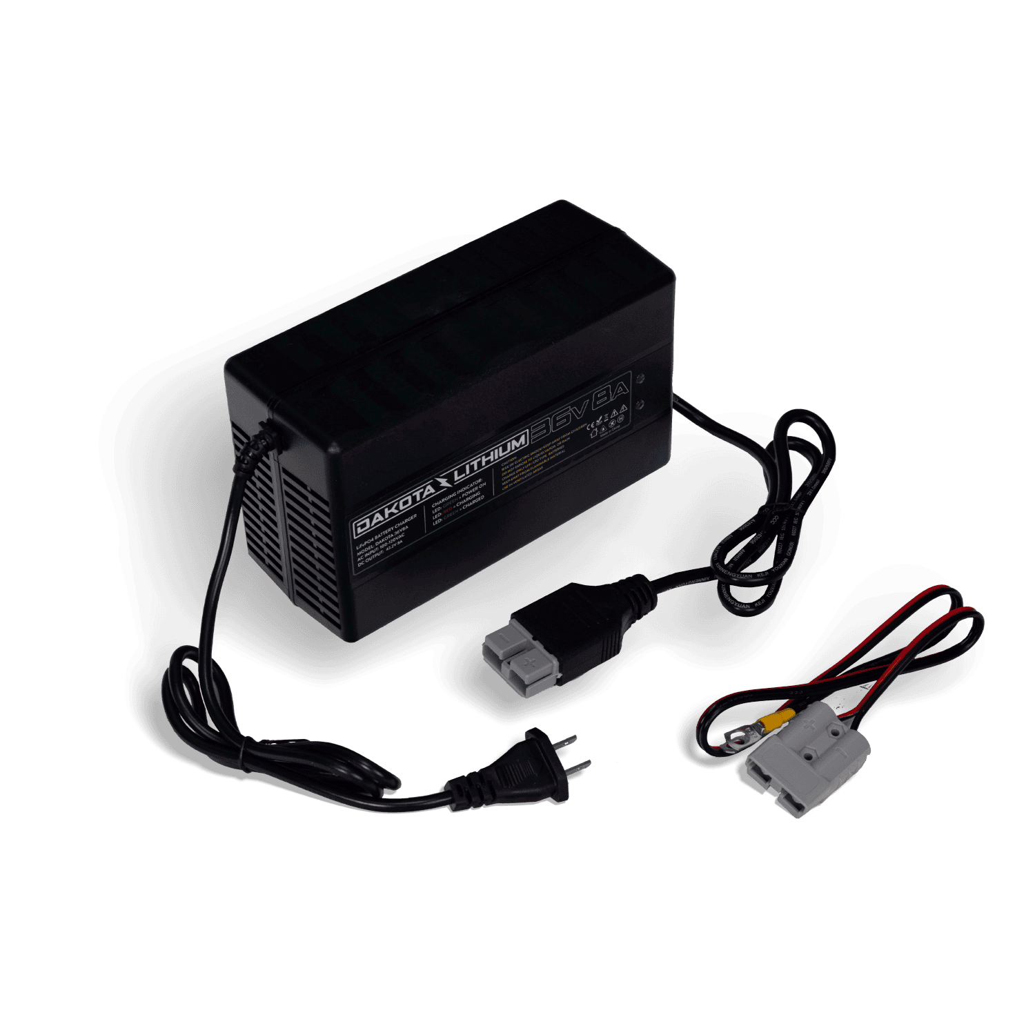 Dakota Lithium 36V 8A LiFePO4 Battery Charger - Fast & Reliable Charging