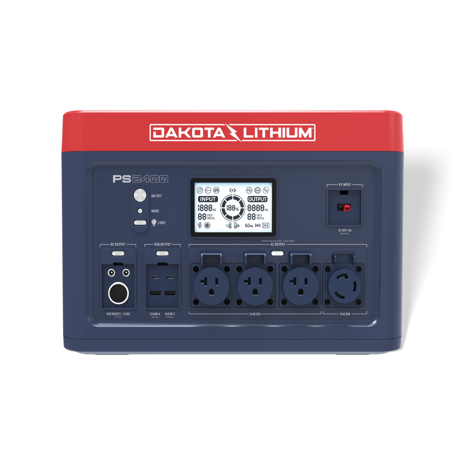 Dakota Lithium PS2400 Portable Power Station Reliable OffGrid Energy detailed construction view demonstrating superior engineering for professional emergency preparedness applications