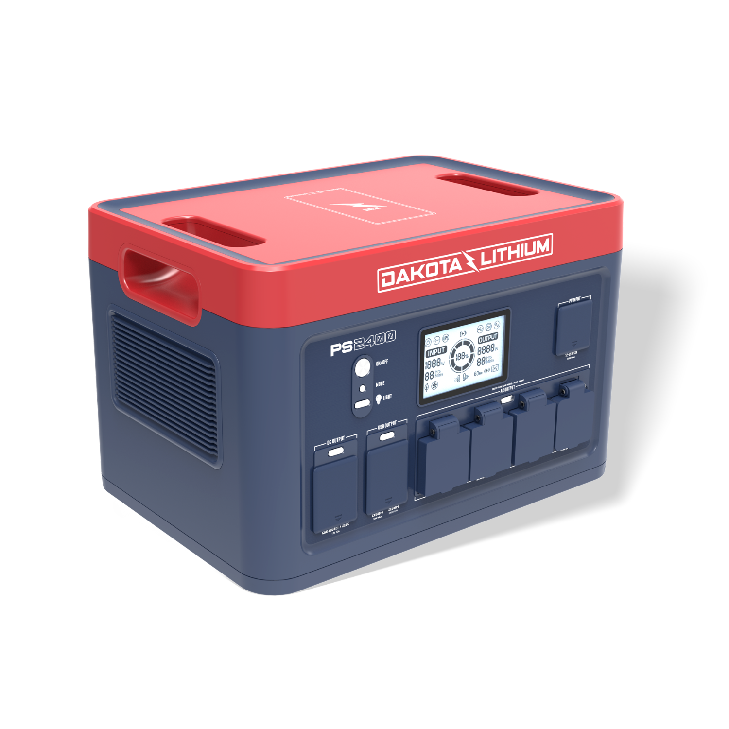 Dakota Lithium PS2400 Portable Power Station Reliable OffGrid Energy primary product showcase highlighting key features and benefits for professional emergency preparedness applications