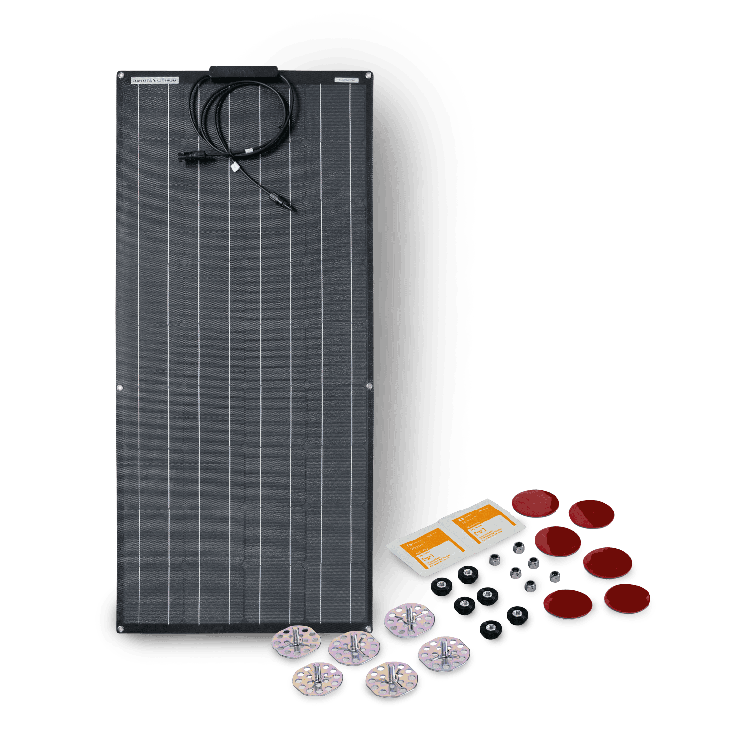 Dakota Lithium 100-Watt Flexible Marine Solar Panel Kit - Off-Grid Power Solution