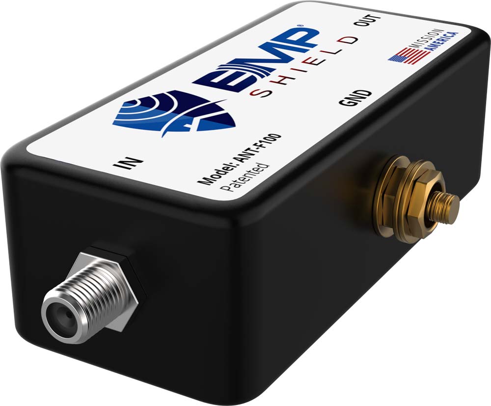 EMP Shield 100 Watt HF/VHF/UHF Radio EMP Protection with F Connectors - Ultimate Defense for Your Electronics