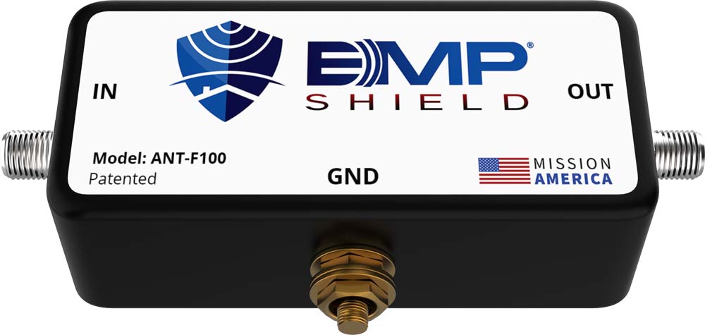 EMP Shield 100 Watt HF/VHF/UHF Radio EMP Protection with F Connectors - Ultimate Defense for Your Electronics