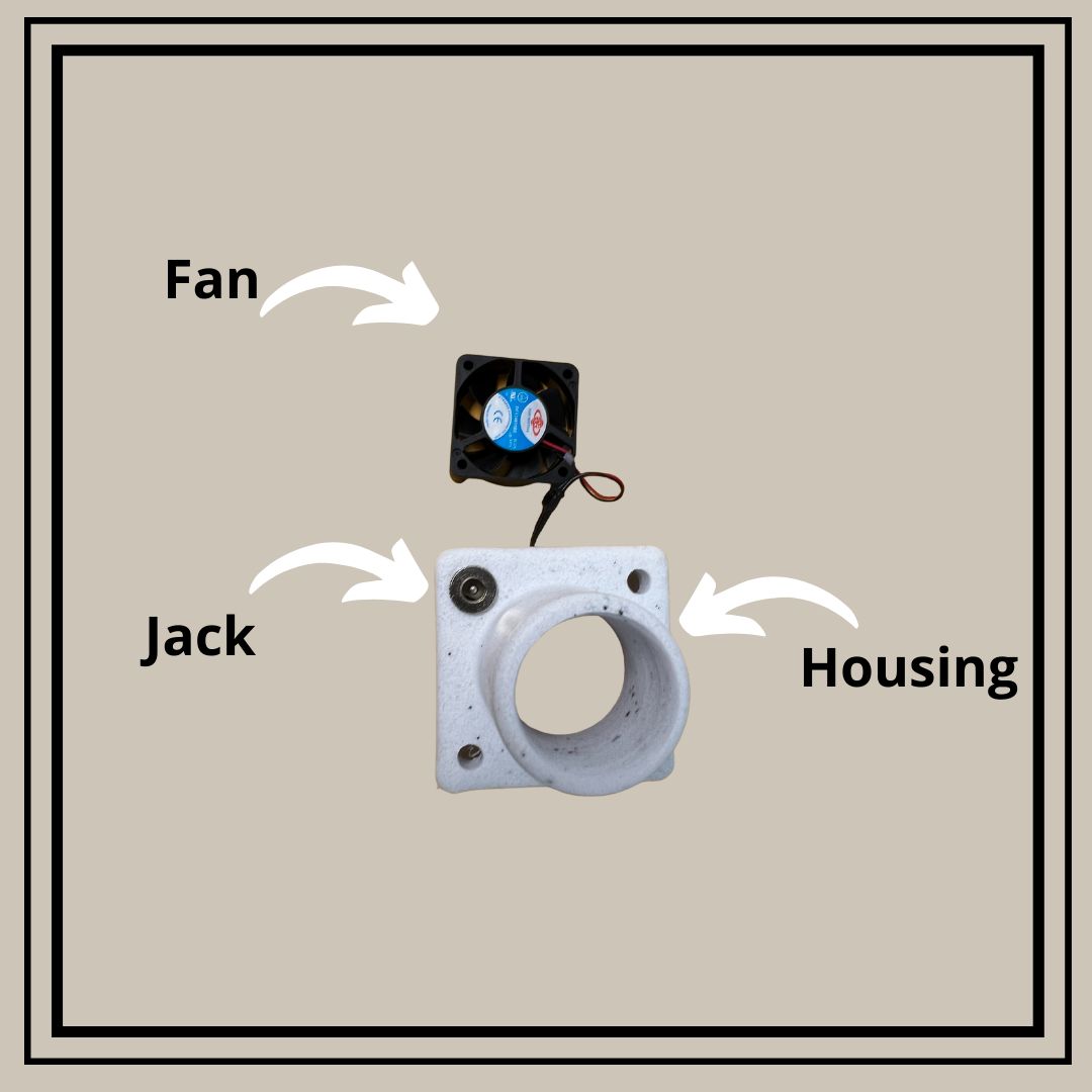 Fan Assembly for Nature's Head Composting Toilet - Essential Replacement