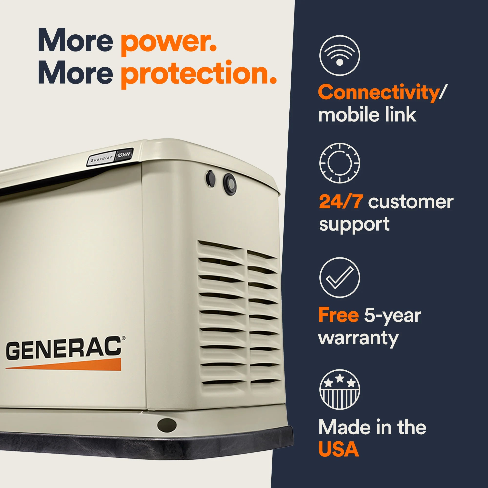Generac 10kW Home Standby Generator – Model 7171 (Aluminum Enclosure)