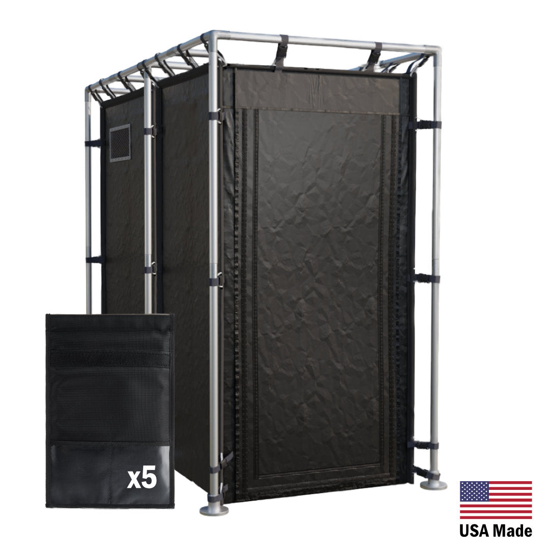 Law Enforcement 4'x4' Evidence Enclosures for Securing Digital Evidence by Faraday Defense