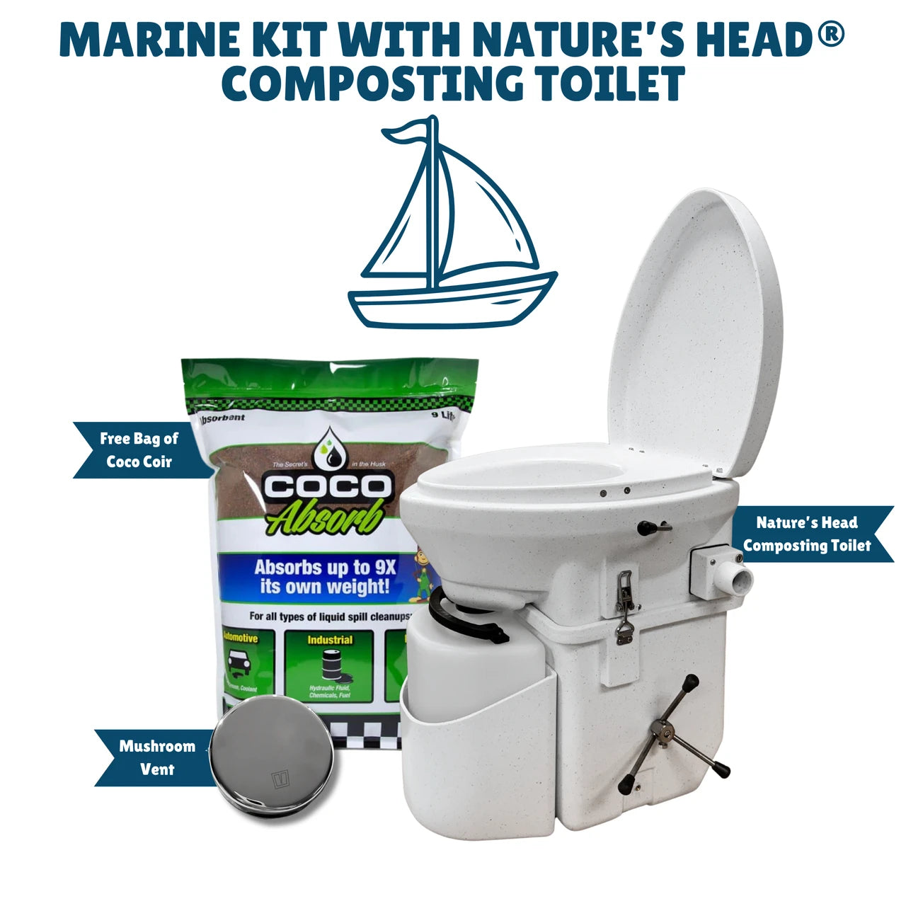 Nature's Head Marine Composting Toilet Kit