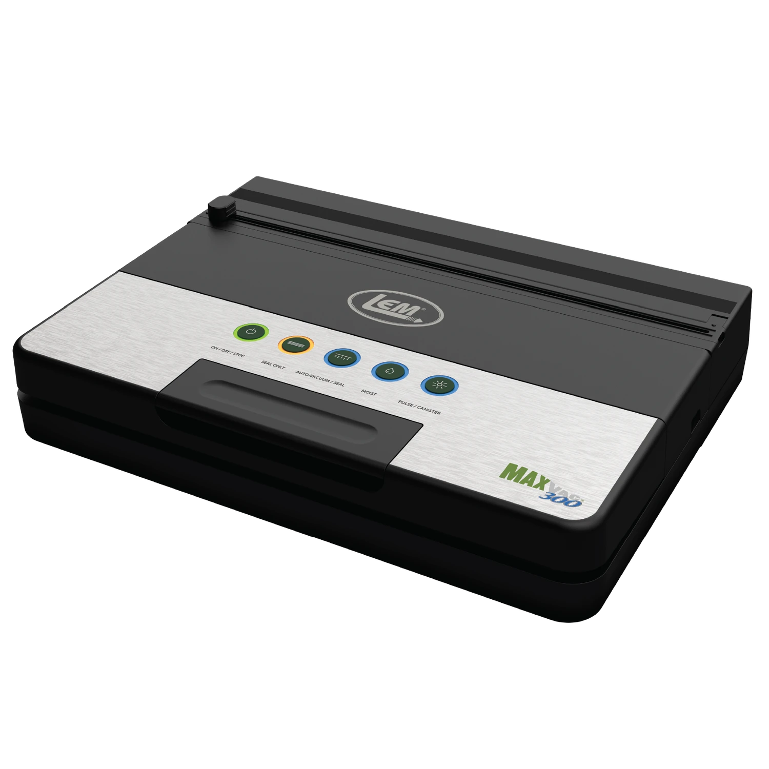 LEM MaxVac 300 vacuum sealer angled view