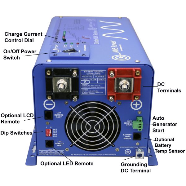 AIMS Power 4000 Watt Pure Sine Inverter Charger - Reliable Off-Grid Power