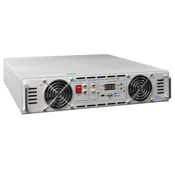 AIMS Power 2000 Watt NEGATIVE 48 Volt Rack Mount Inverter To 120 Volt AC – 2U (-48V) - Reliable Backup Power