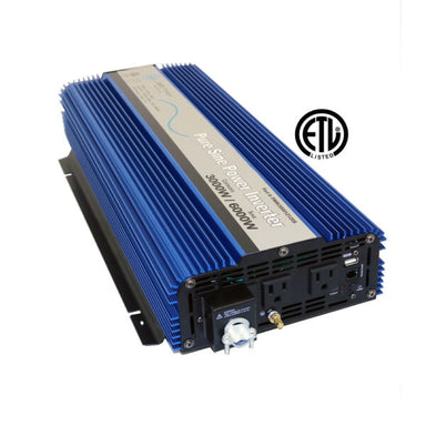 AIMS Power 3000 Watt Pure Sine Inverter Kit Reliable Backup Power for Preppers detailed construction angle highlighting build quality for clean AC power conversion applications