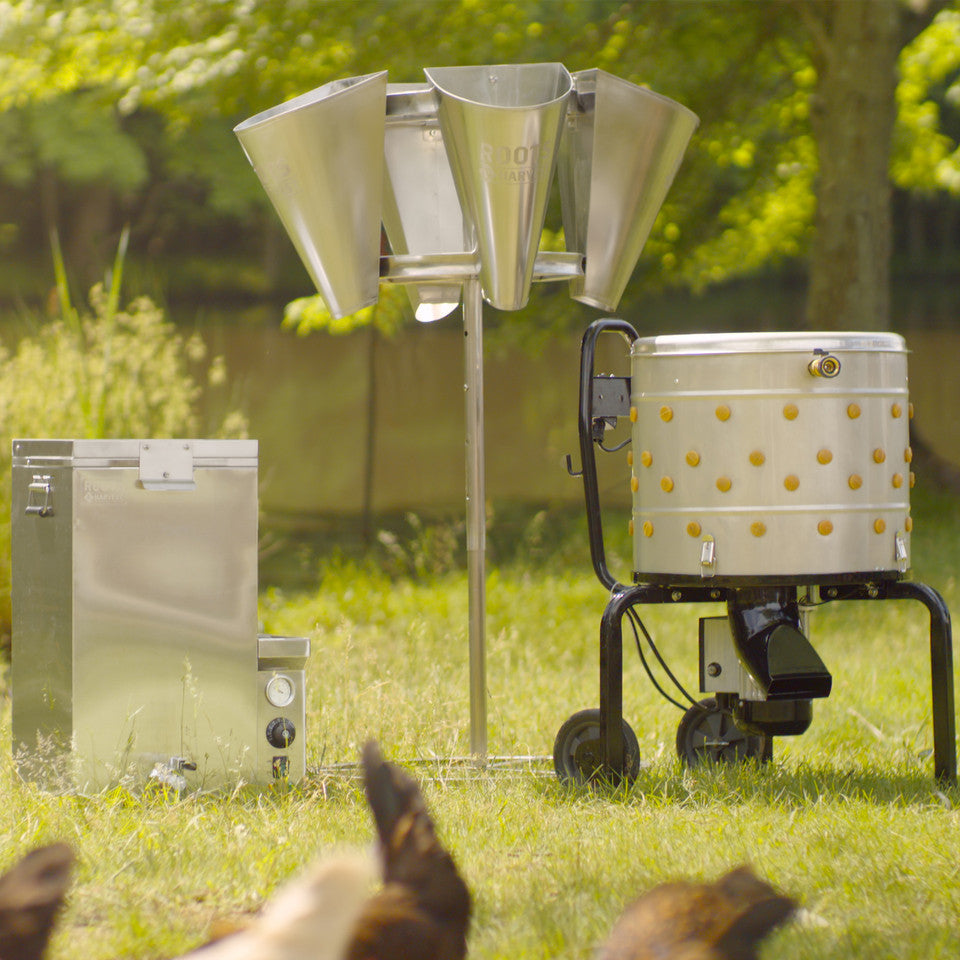 Roots and Harvest Stainless Steel Chicken Plucker - Efficient Poultry Processing
