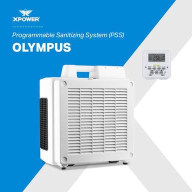 XPOWER Olympus Programmable Sanitizing System Ultimate Air Purifier for Preppers detailed construction view demonstrating superior engineering for professional emergency preparedness applications