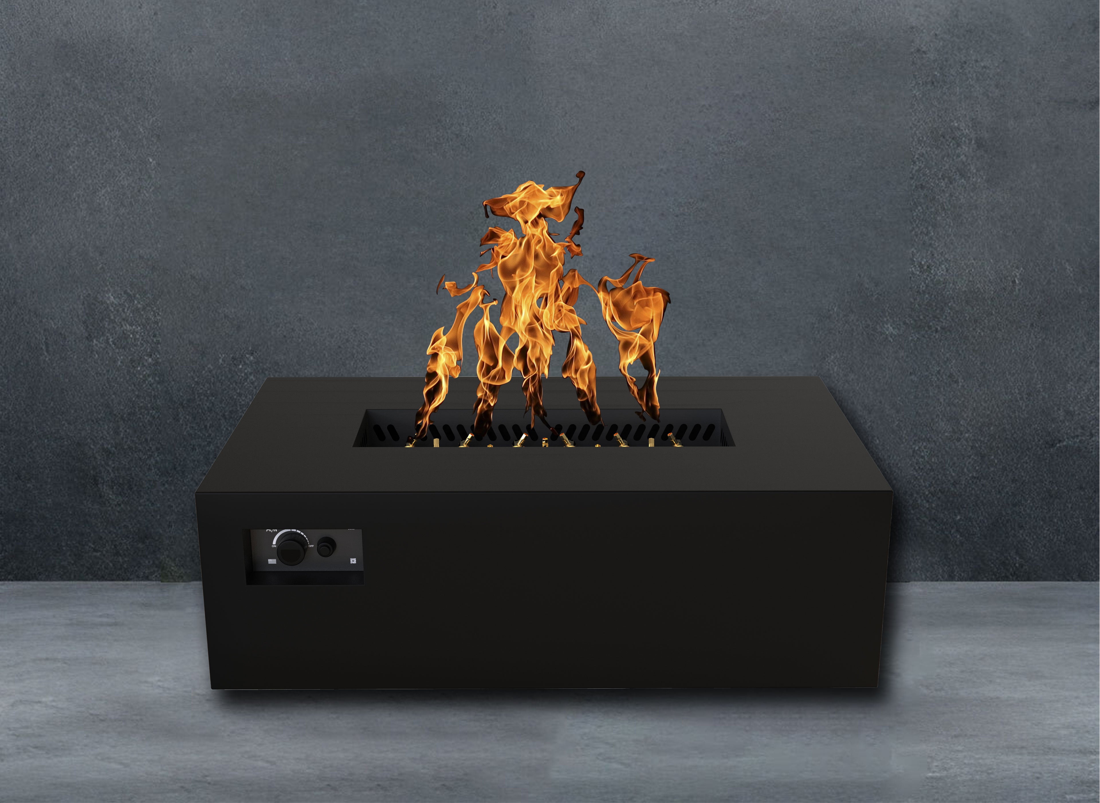 Warming Trends R48 Rectangular AOS Fire Table with 170,000 BTU CROSSFIRE® Burner and WATERSTOP® Fitting