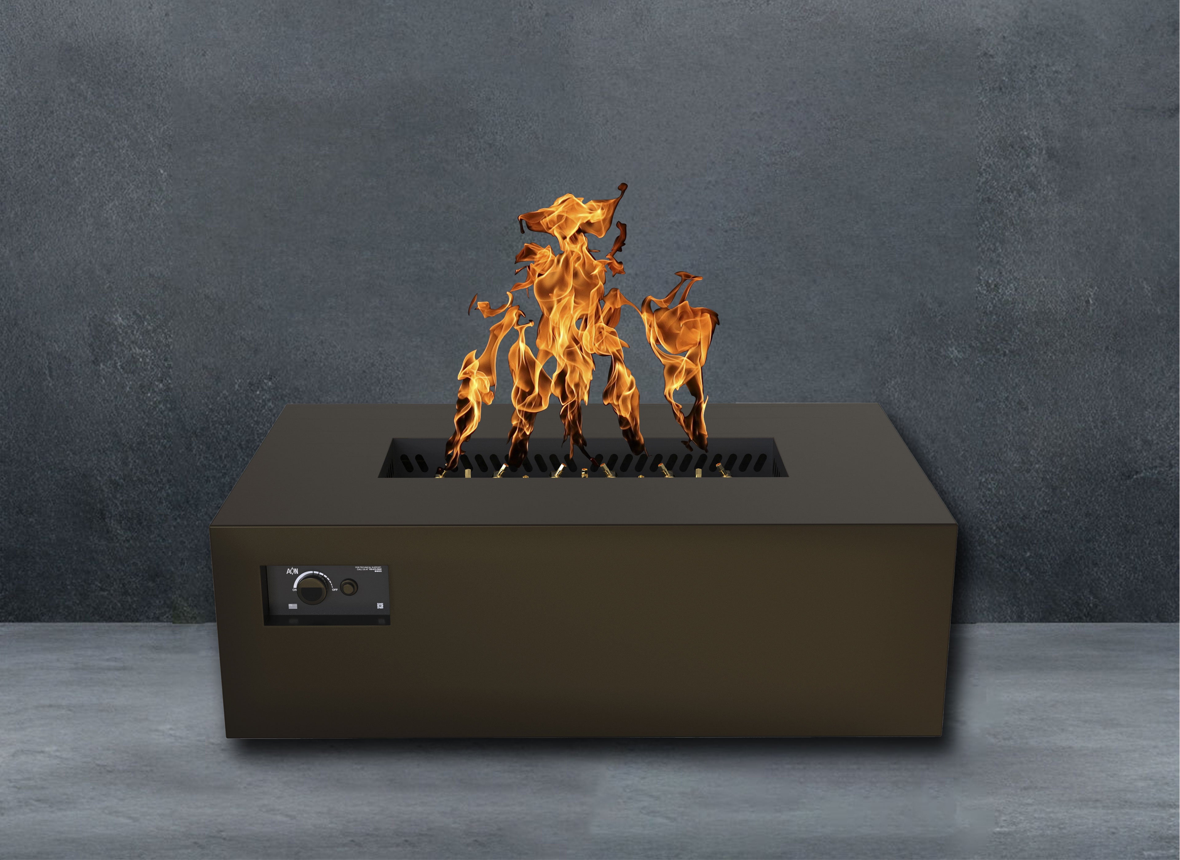 Warming Trends R48 Rectangular AOS Fire Table with 170,000 BTU CROSSFIRE® Burner and WATERSTOP® Fitting