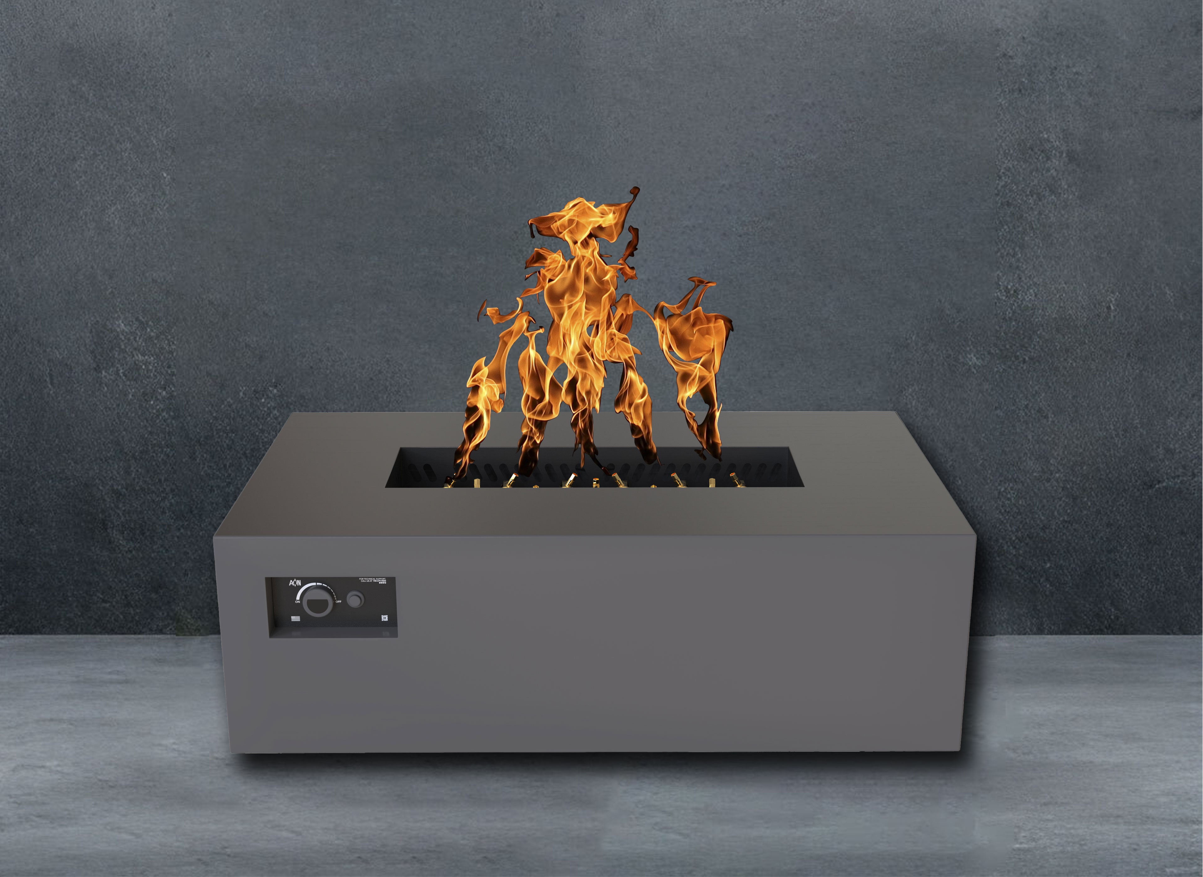 Warming Trends R48 Rectangular AOS Fire Table with 170,000 BTU CROSSFIRE® Burner and WATERSTOP® Fitting