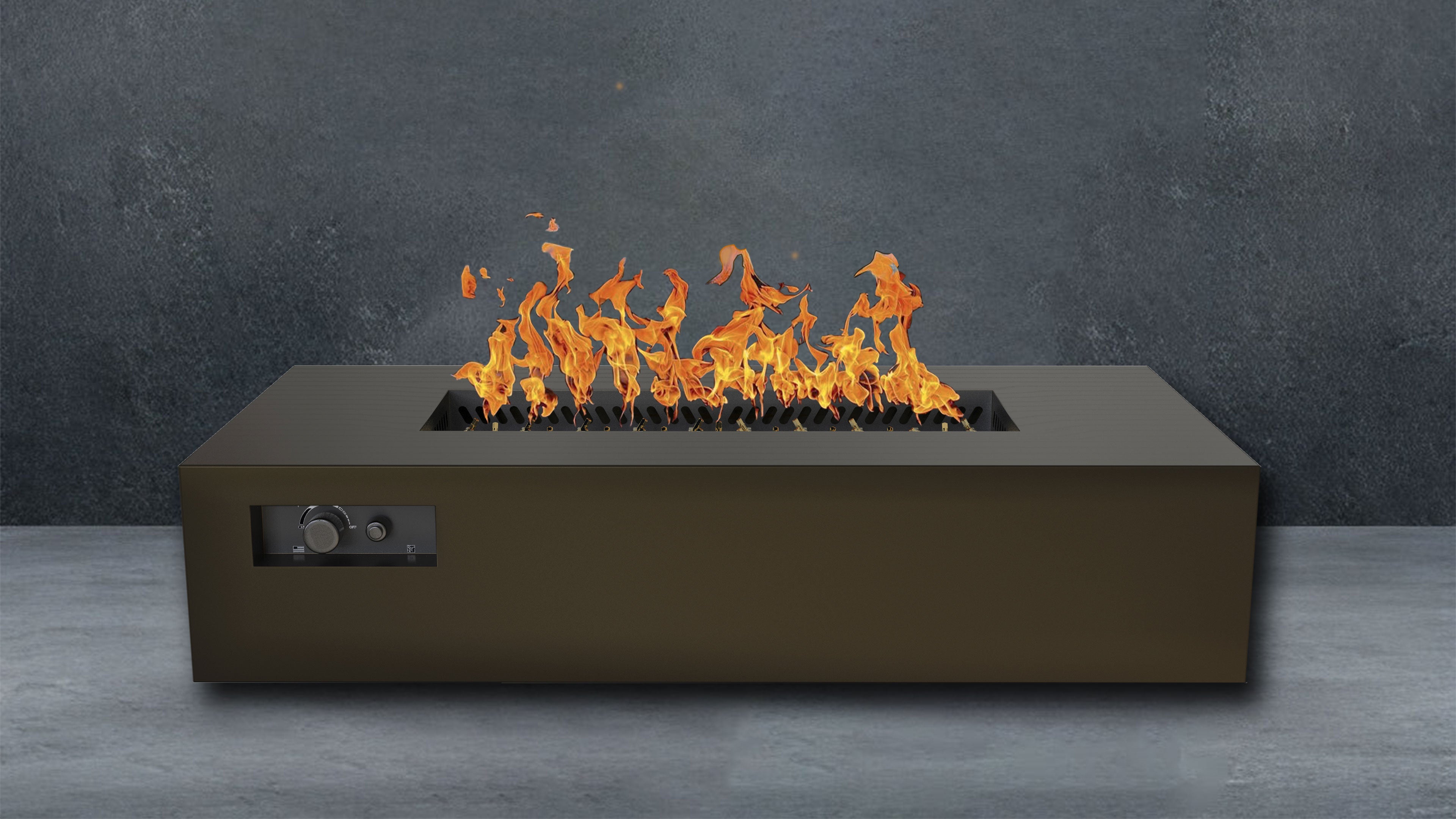 Warming Trends R72 Rectangular AOS Fire Table with 290,000 BTU CROSSFIRE® Burner and WATERSTOP® Fitting