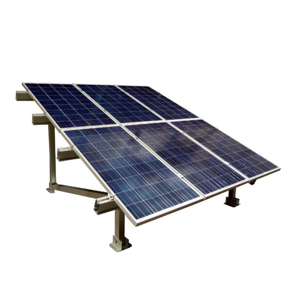 AIMS Power Solar Rack Ground Mount for 190-380 Watt Solar Panels – Fits 6