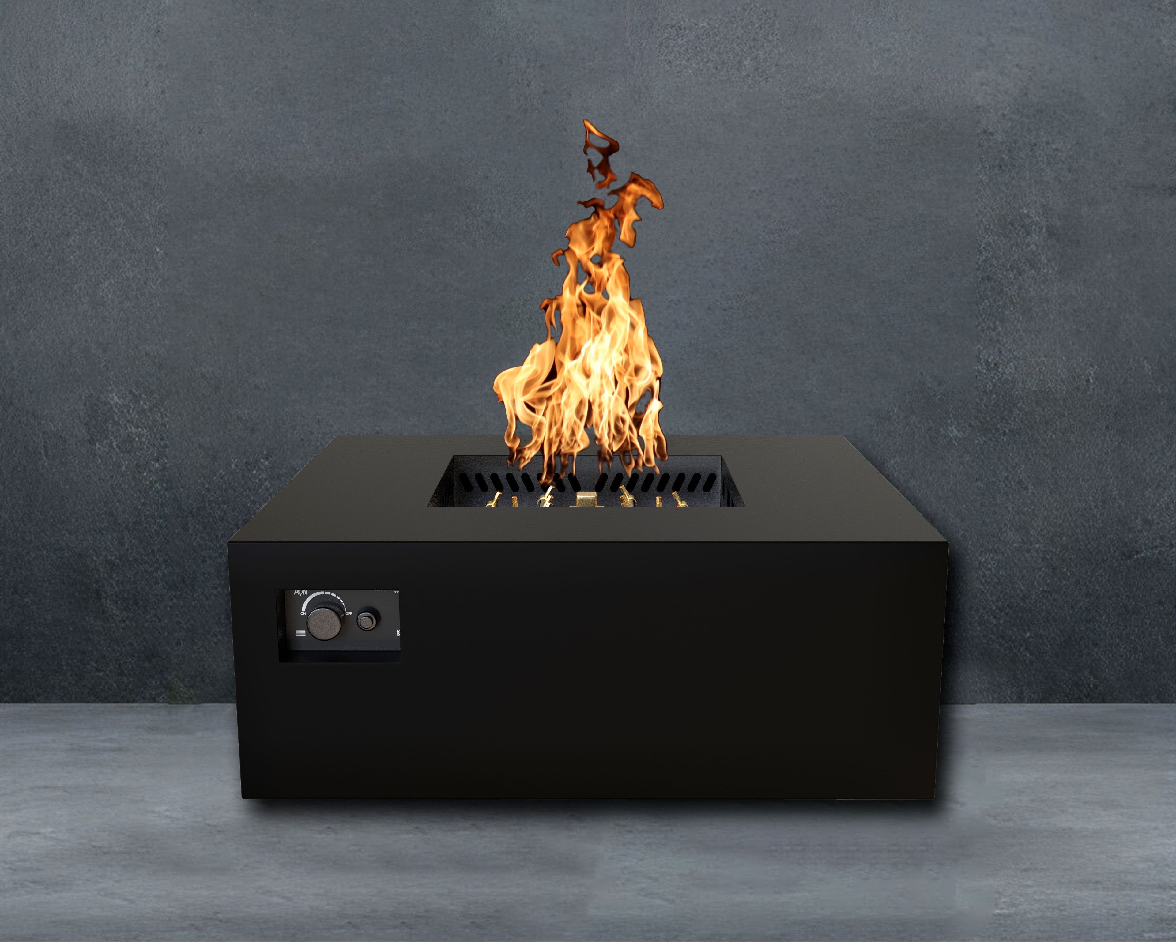 Warming Trends S40 Square AOS Fire Table with 140,000 BTU CROSSFIRE® Burner and WATERSTOP® Fitting