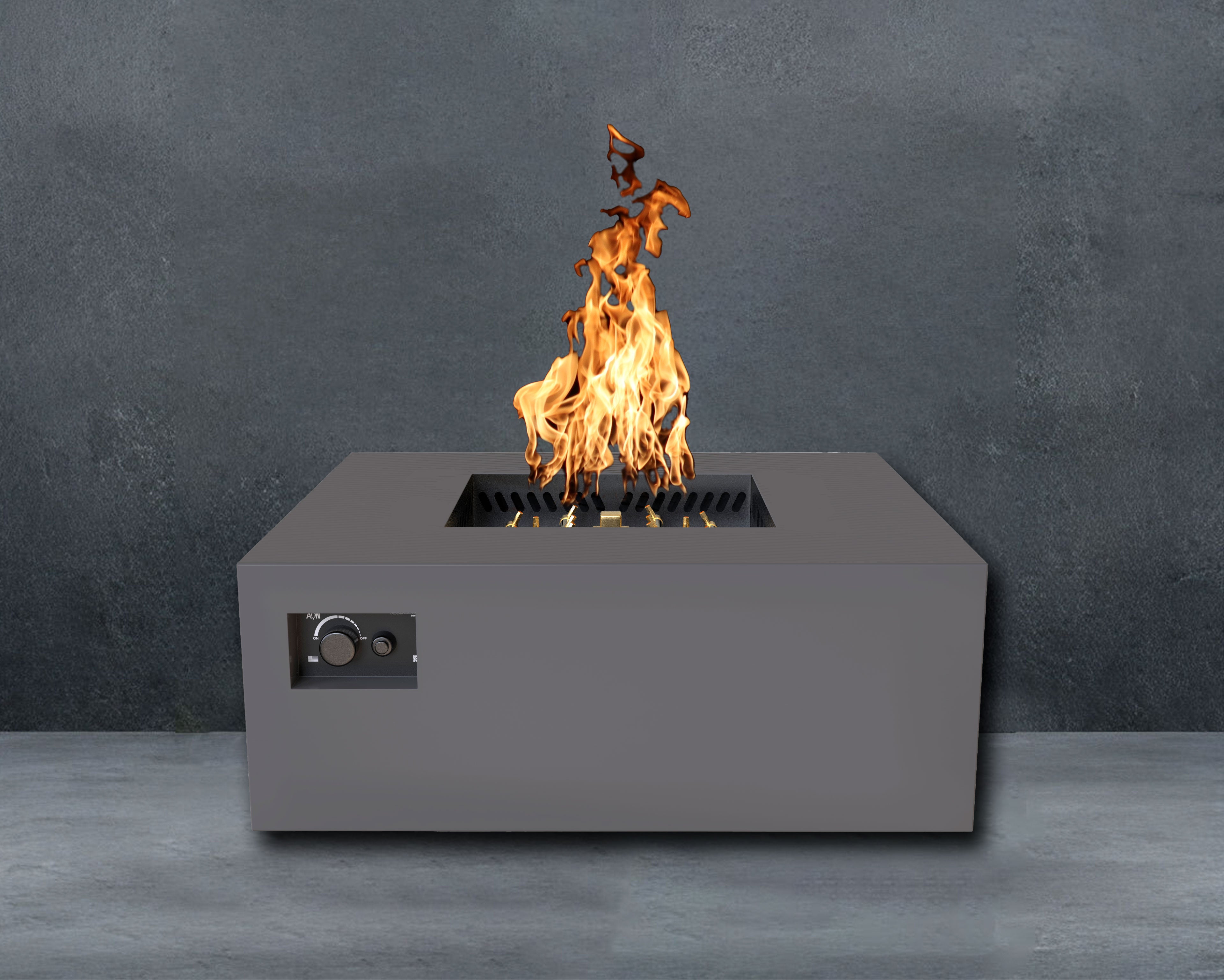 Warming Trends S40 Square AOS Fire Table with 140,000 BTU CROSSFIRE® Burner and WATERSTOP® Fitting