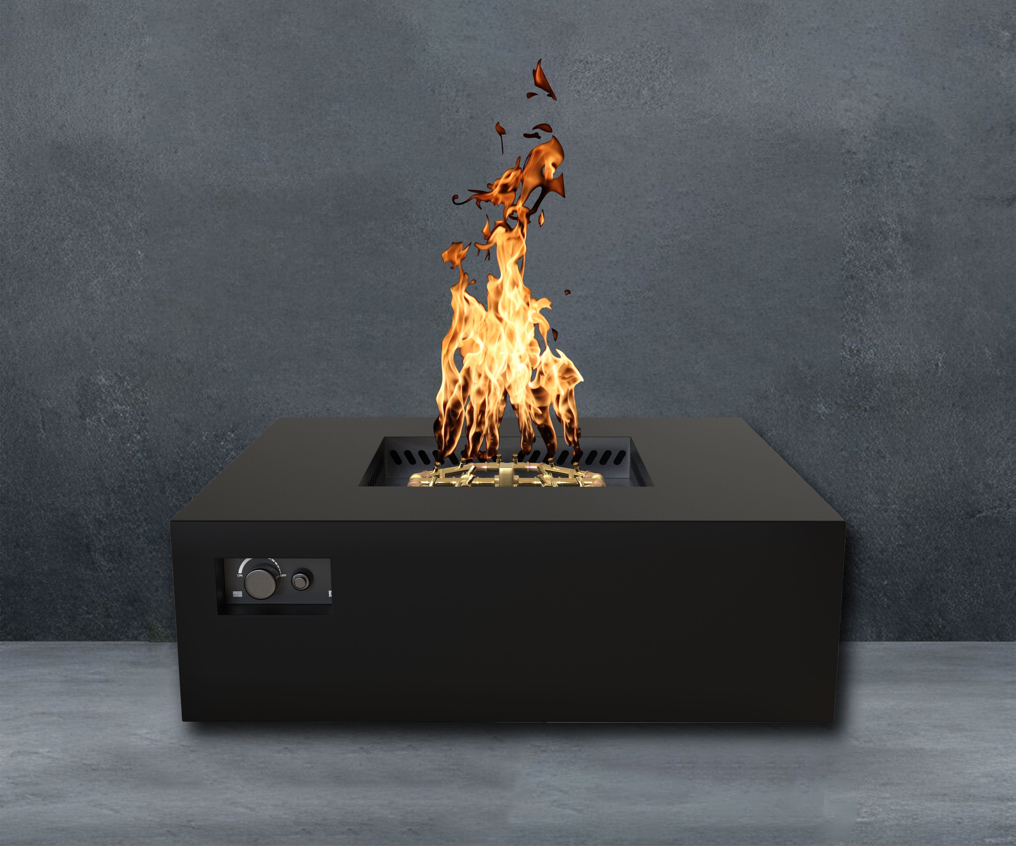 Warming Trends S48 Square AOS Fire Table with 180,000 BTU CROSSFIRE® Burner and WATERSTOP® Fitting