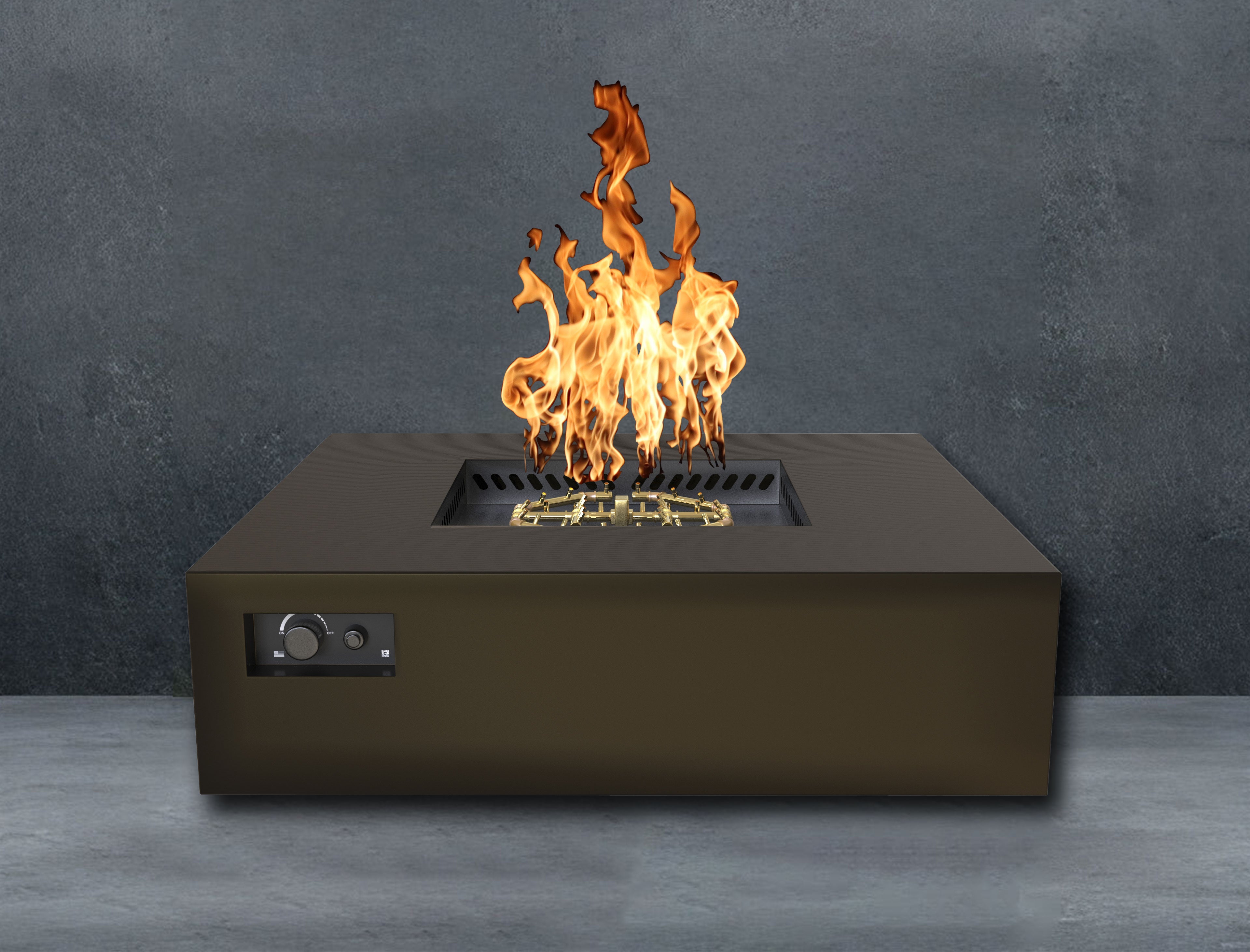 Warming Trends S56 Square AOS Fire Table with 280,000 BTU CROSSFIRE® Burner and WATERSTOP® Fitting