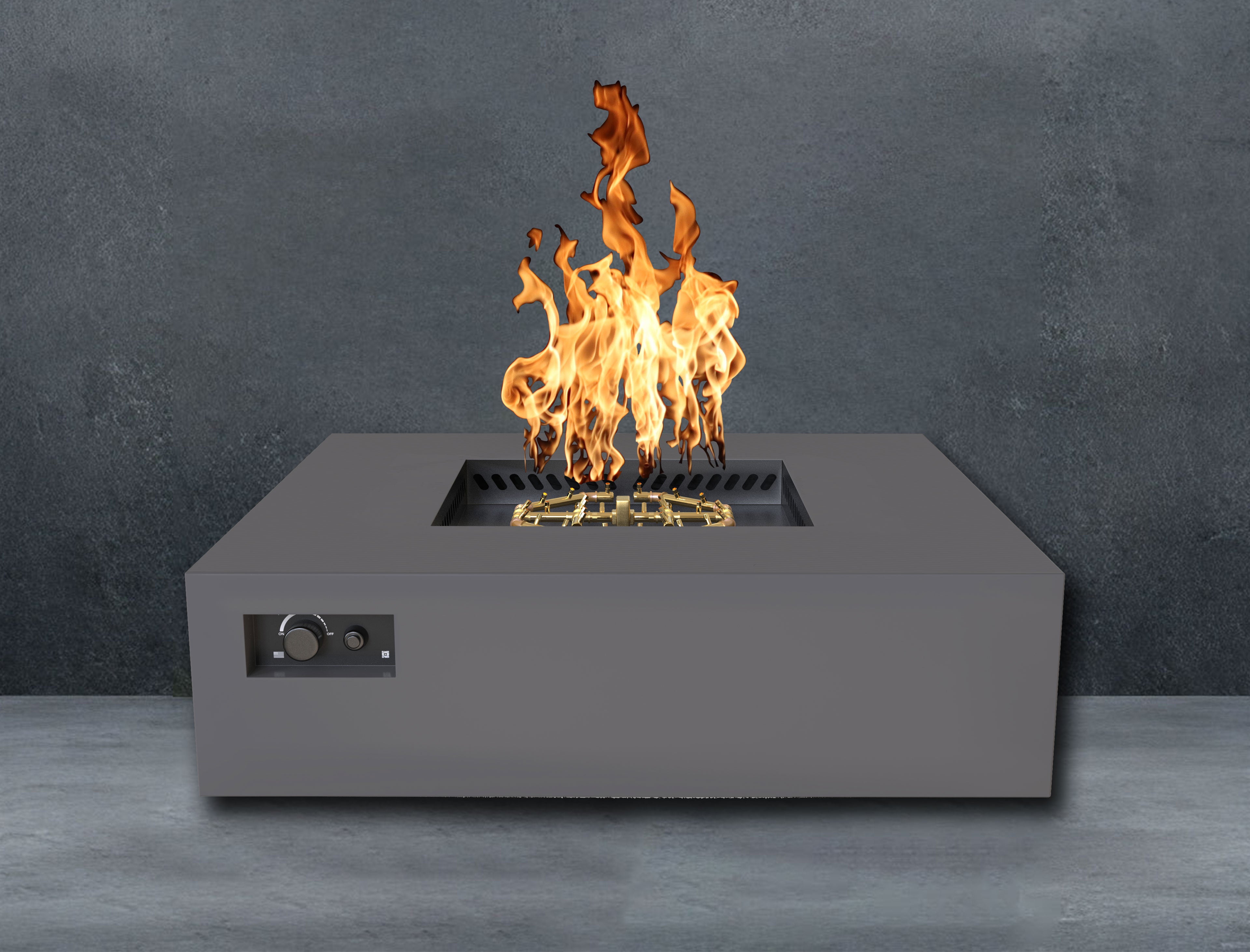 Warming Trends S56 Square AOS Fire Table with 280,000 BTU CROSSFIRE® Burner and WATERSTOP® Fitting