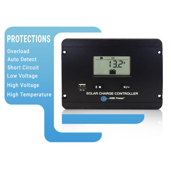 AIMS Power 480W Solar Kit with 2500W Inverter and 200Ah Batteries Ultimate OffGrid Solution alternative angle showing versatile mounting options for comprehensive renewable energy systems