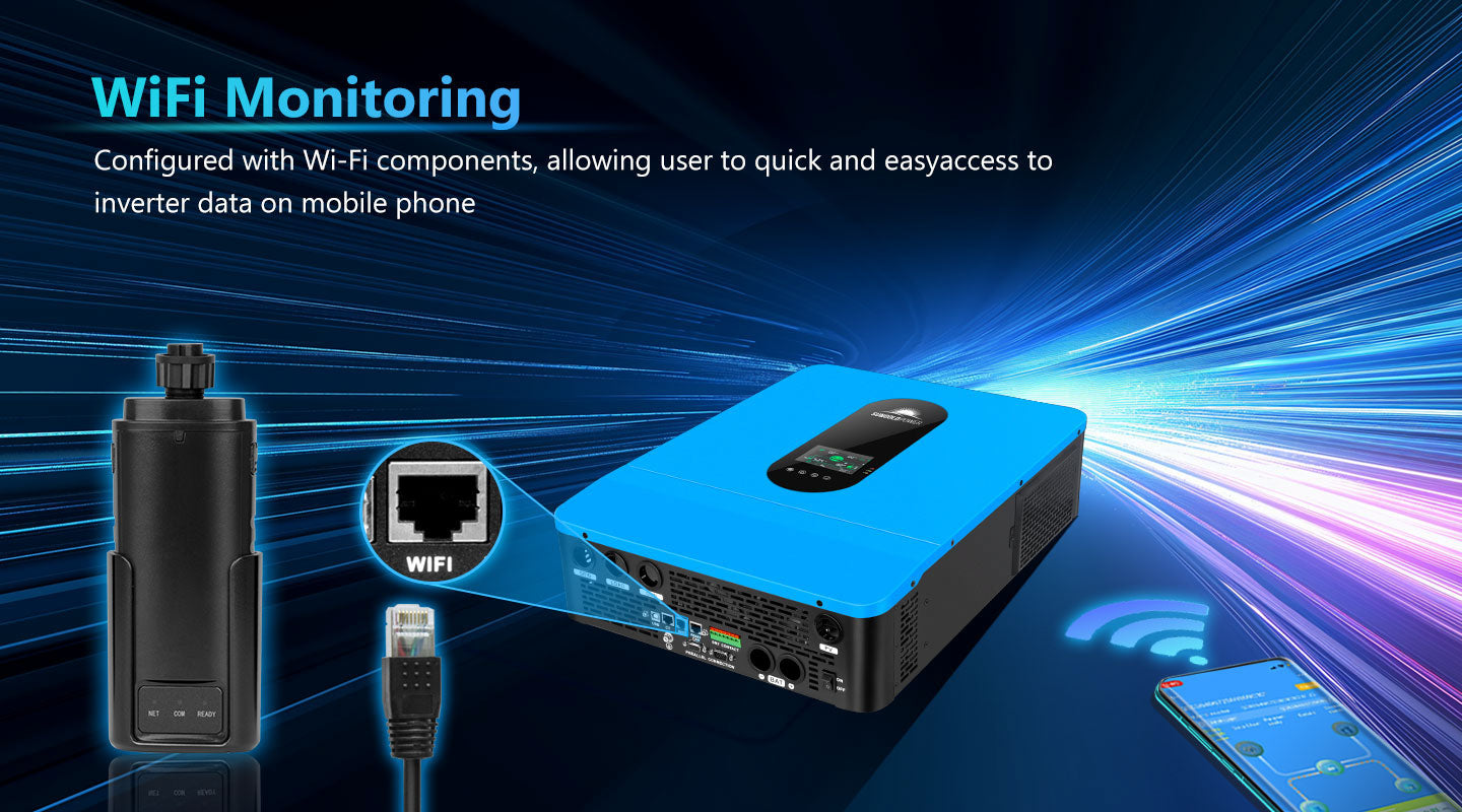 SungoldPower 6.5KW 48V Split Phase Solar Inverter SPH6548P - Reliable Off-Grid Power Solution