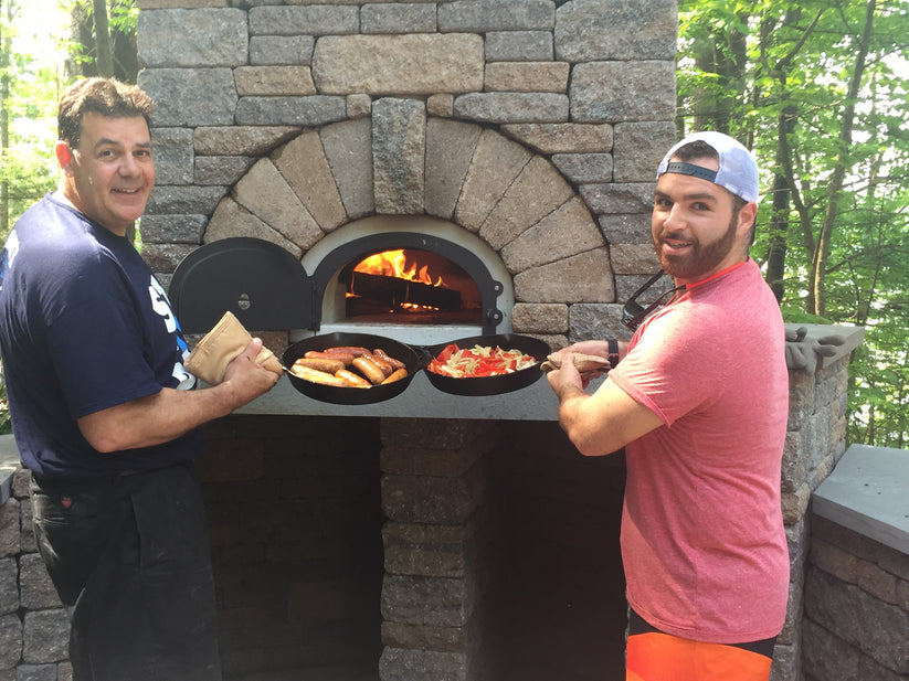 CBO 500 DIY Kit Compact Wood Fired Pizza Oven for Flavorful Cooking technical component view with connection details for authentic artisan outdoor cooking