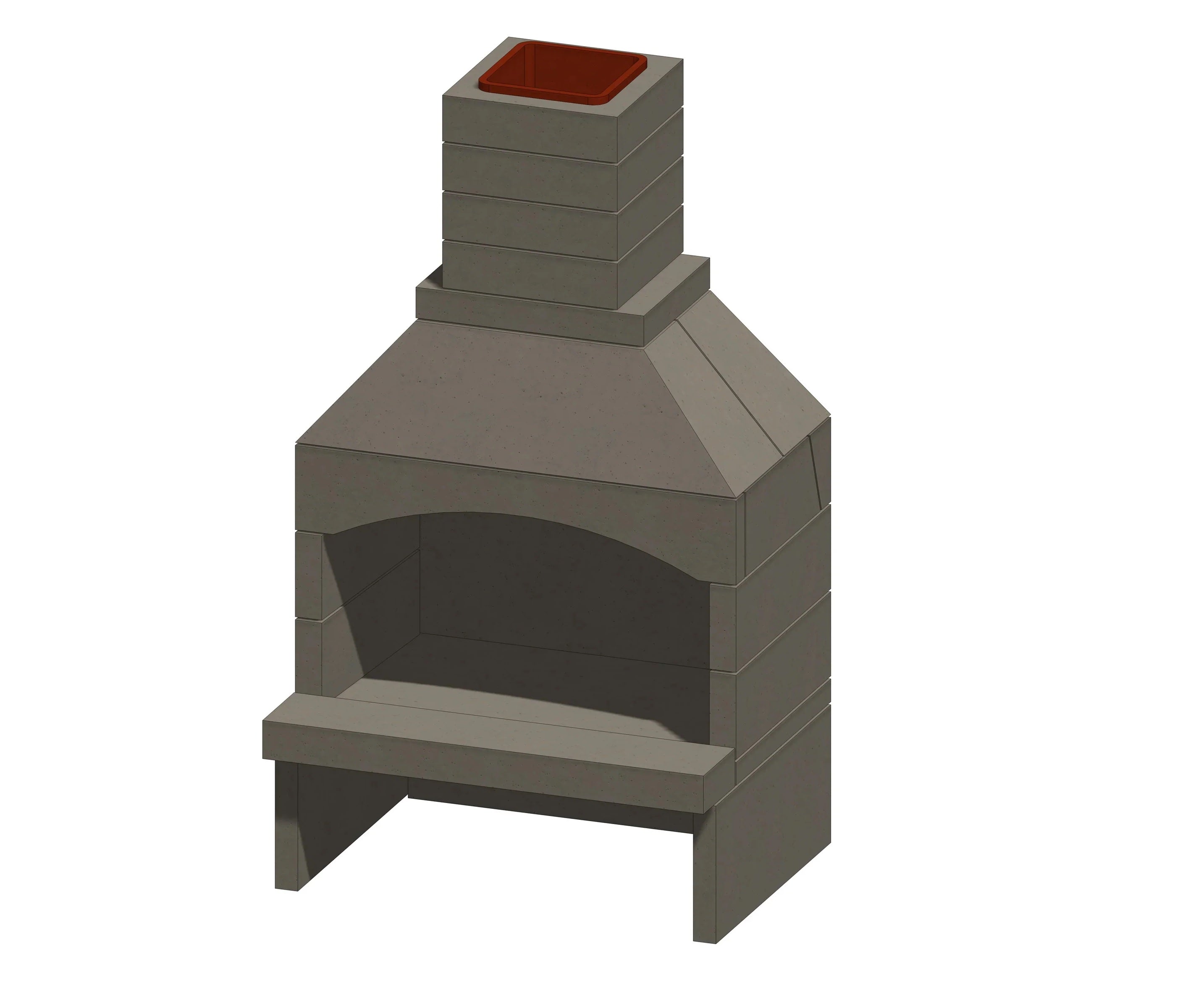 Standard Series Complete 48" Outdoor Fireplace Kit