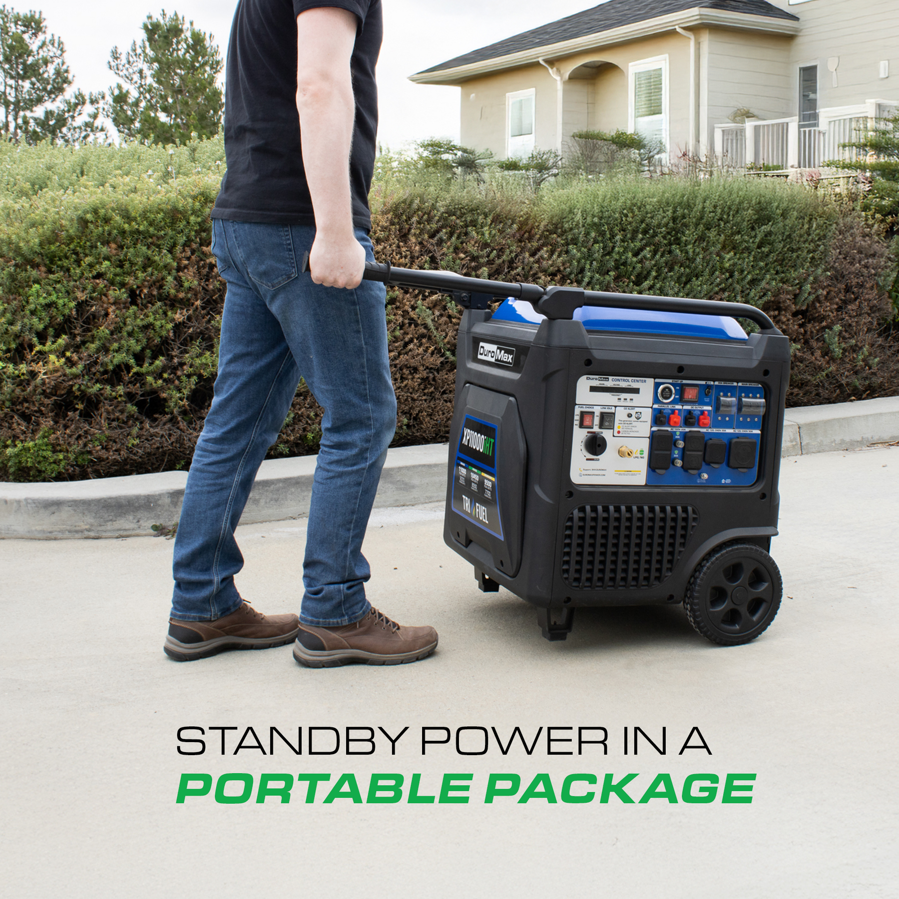 DuroMax XP11000iHT 11,000 Watt Tri Fuel Inverter Generator - Power Your Home with Ease