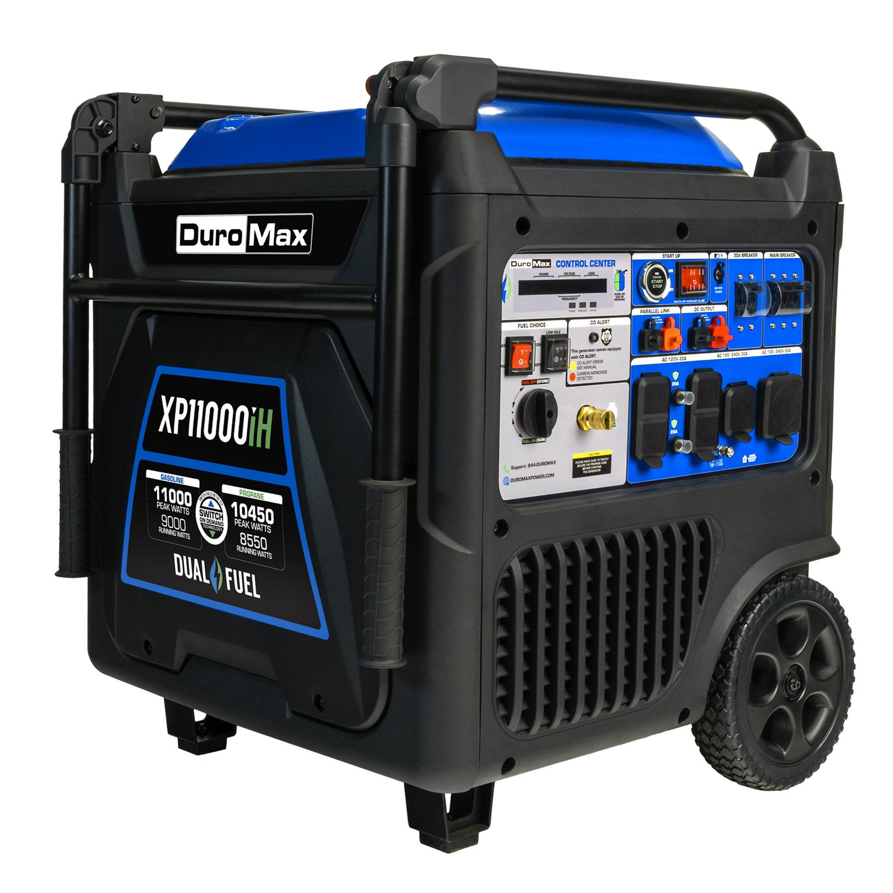 DuroMax XP11000iH 11,000 Watt Portable Dual Fuel Inverter Generator - Quiet & Reliable Power